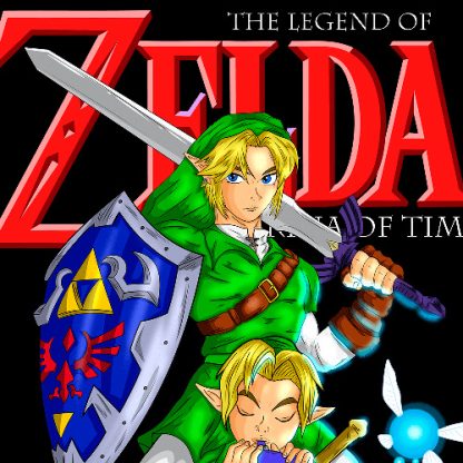 detalle diseño de link niño y adulto de The Legend of Zelda: Ocarina of Time
